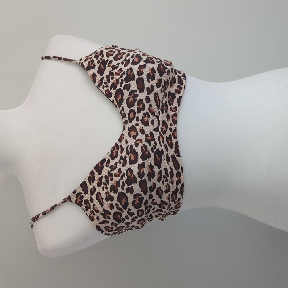 Malai cheetah print bikini top